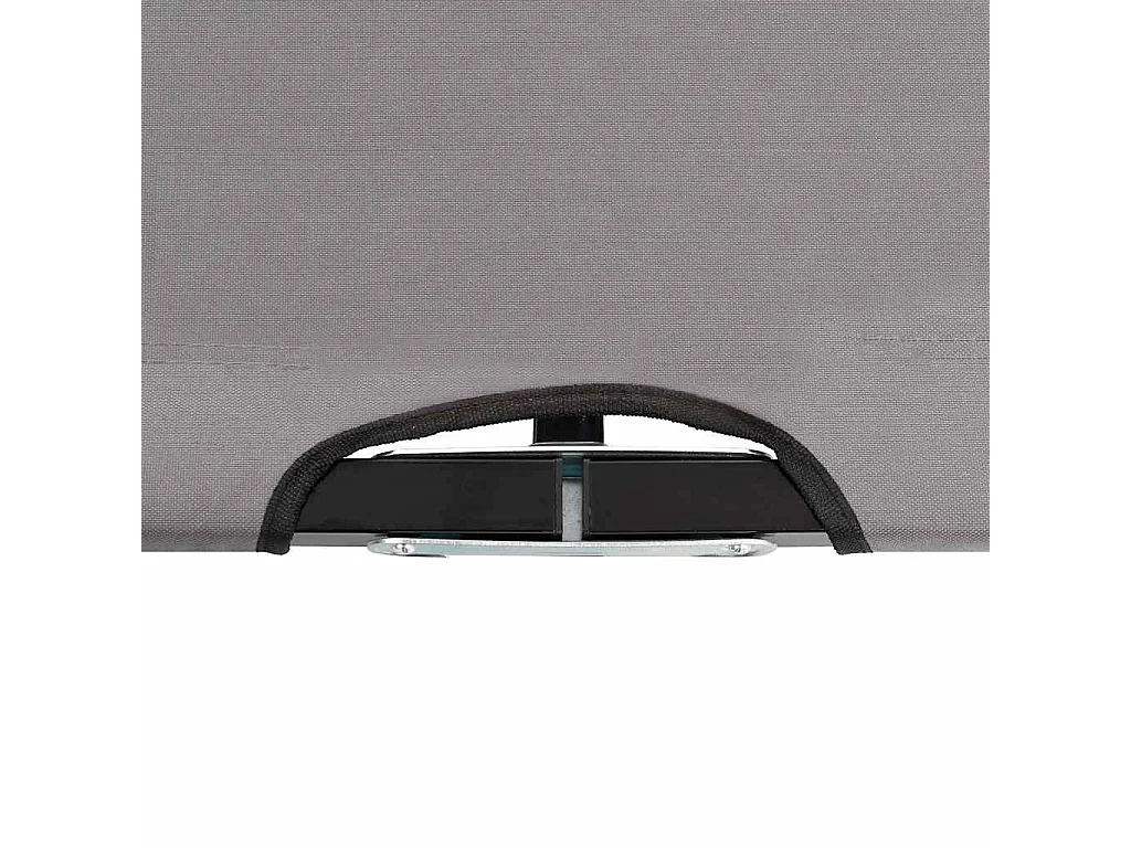 Espreguiçadeira/cama dobrável para 2 pessoas aço cinzento