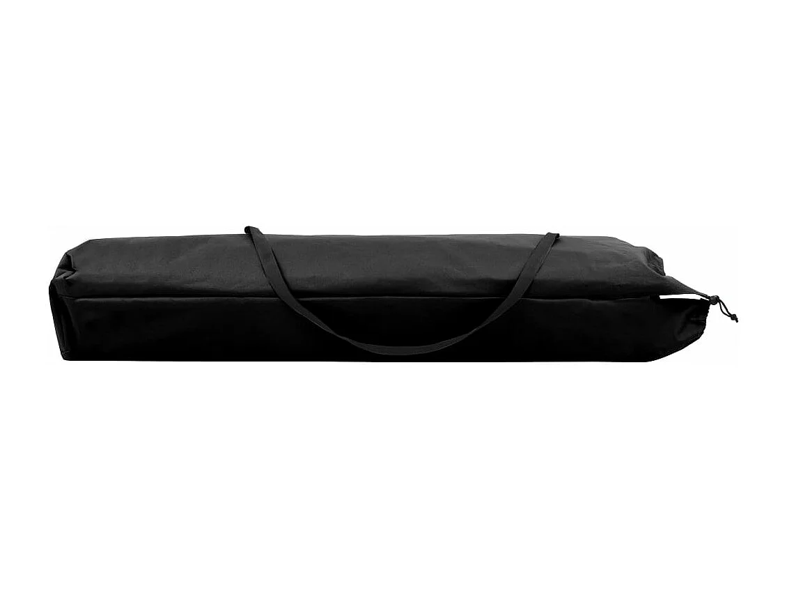 Chaise longue pliable 2 places noir Acier