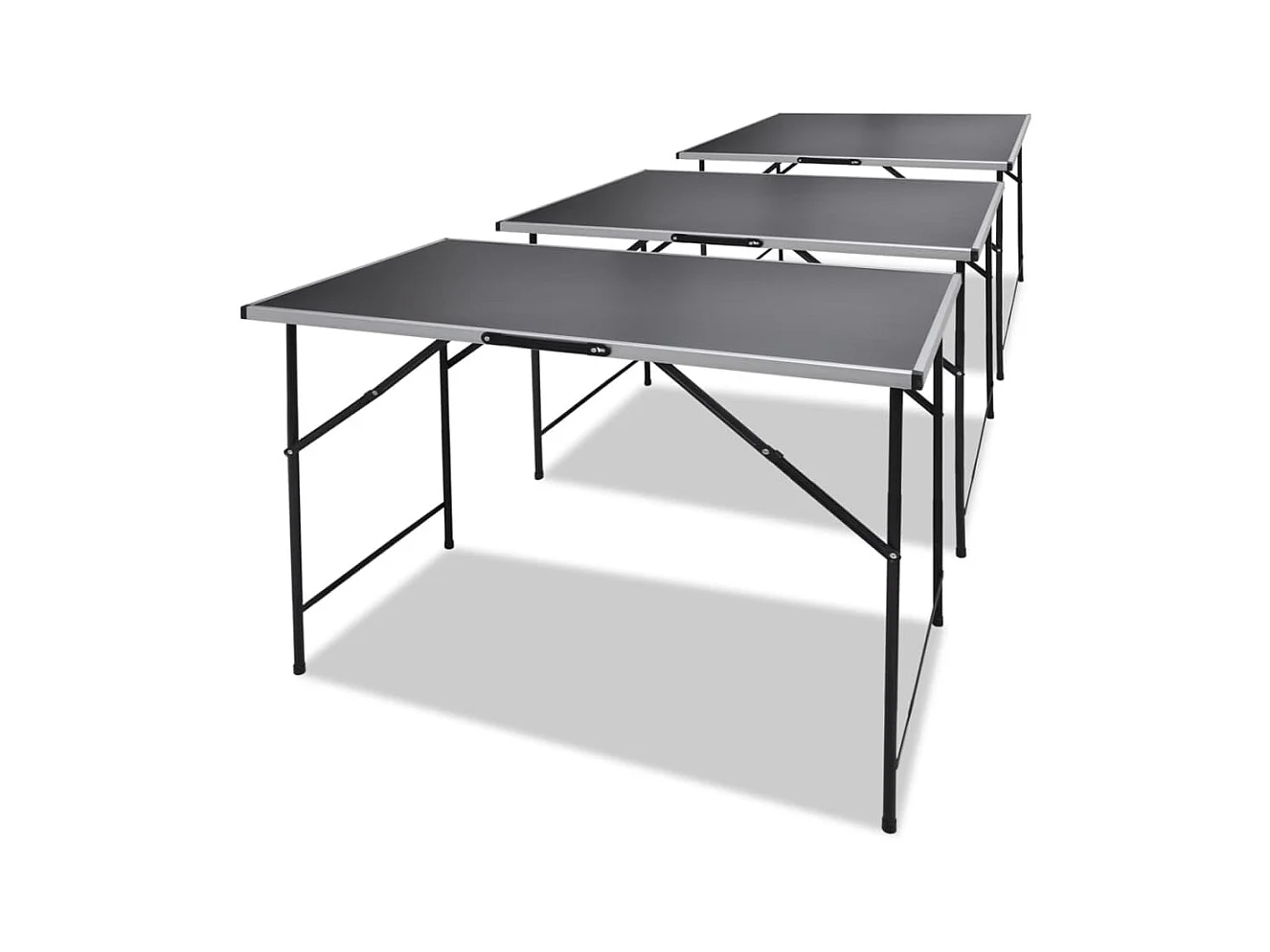 Table à coller 3 pcs Pliable