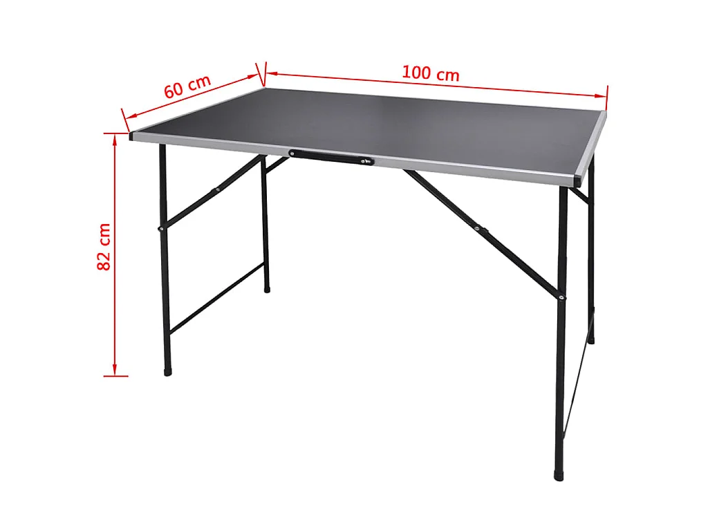 Mesas de campismo/trabalho 3 pcs dobráveis