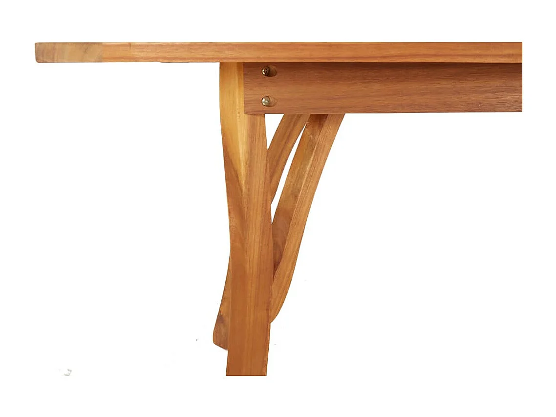 Mesa de jardim 200x90x75 cm madeira de acácia maciça