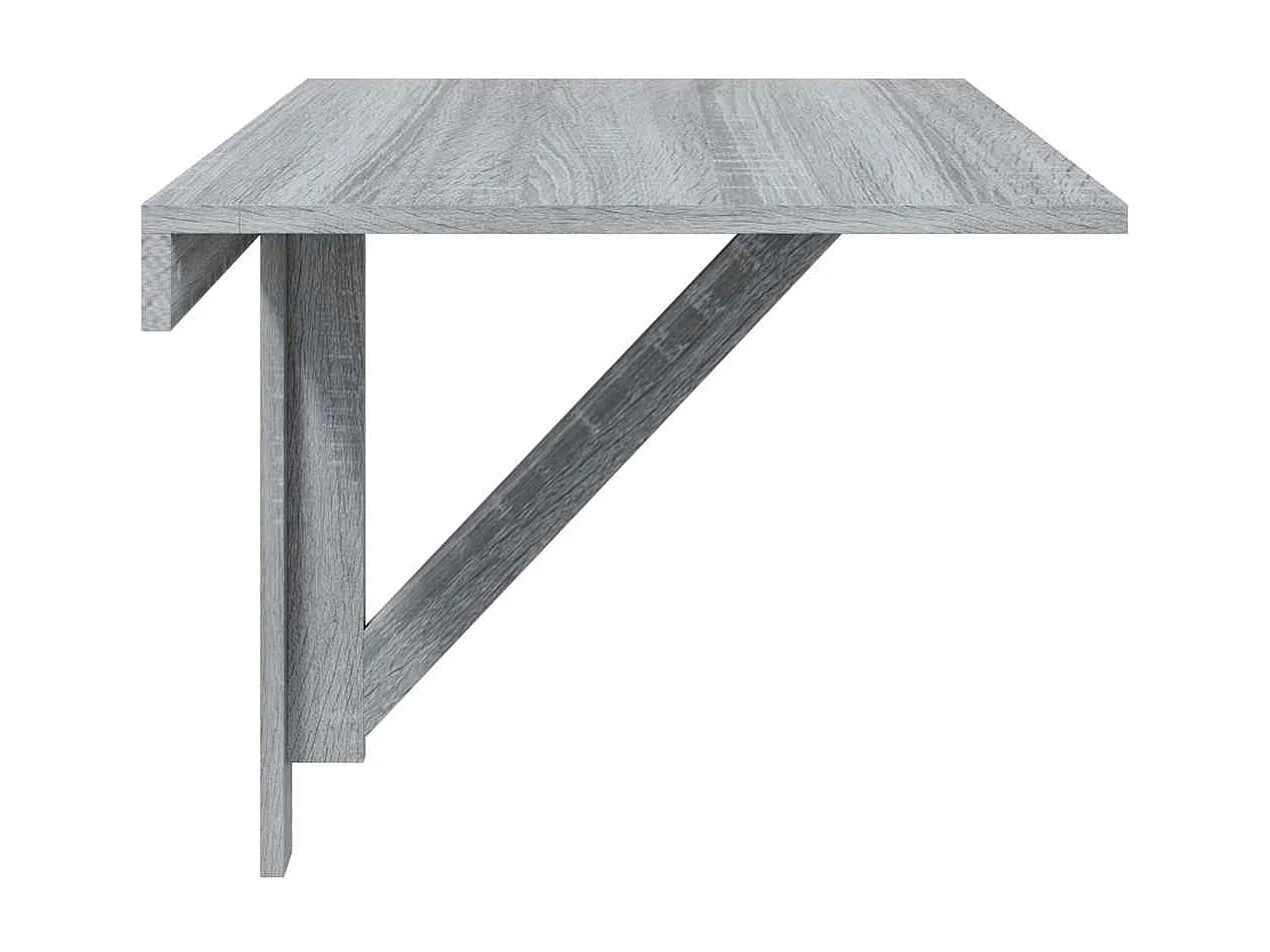 Mesa de parede dobrável derivados de madeira cinzento sonoma