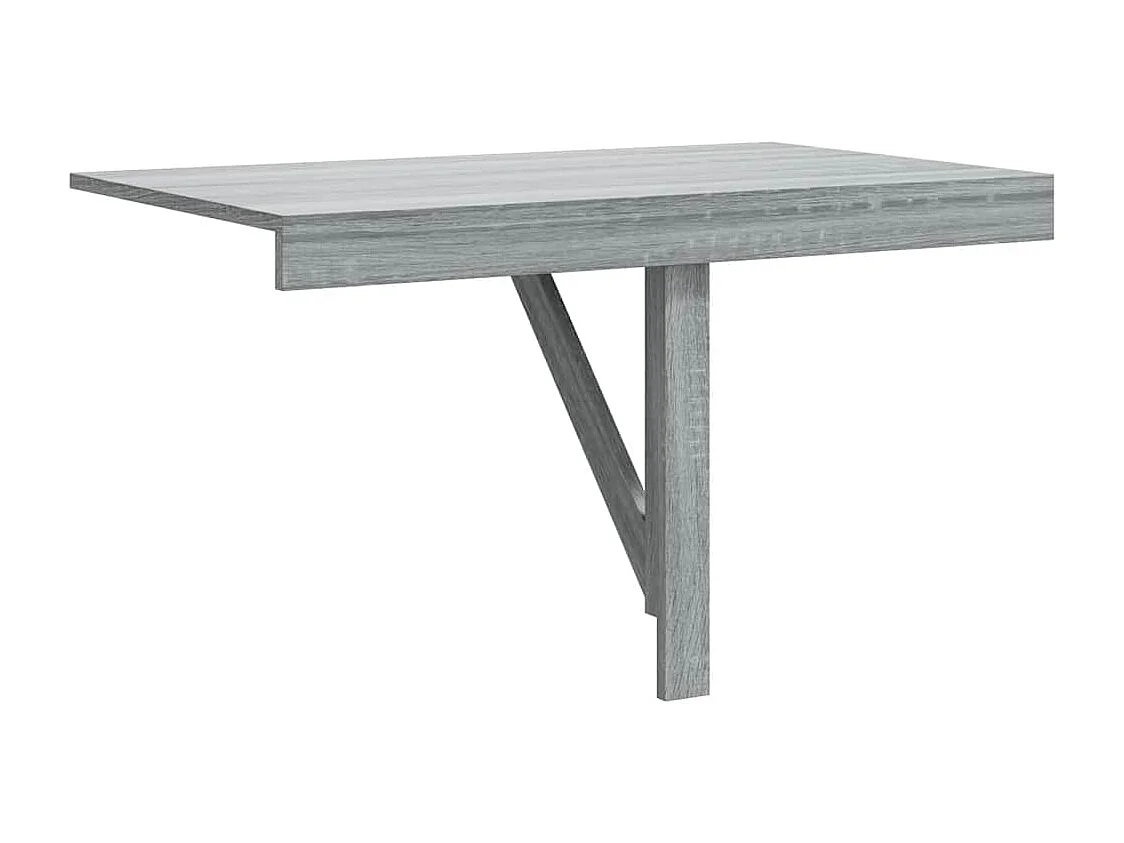 Mesa de parede dobrável derivados de madeira cinzento sonoma