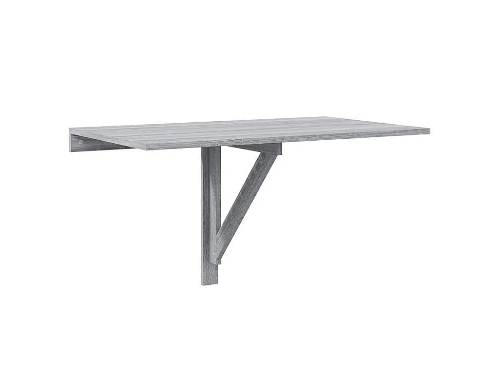 Table murale pliable Sonoma gris 100x60x56 cm Bois d'ingénierie