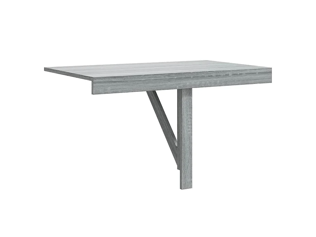 Table murale pliable Sonoma gris 100x60x56 cm Bois d'ingénierie