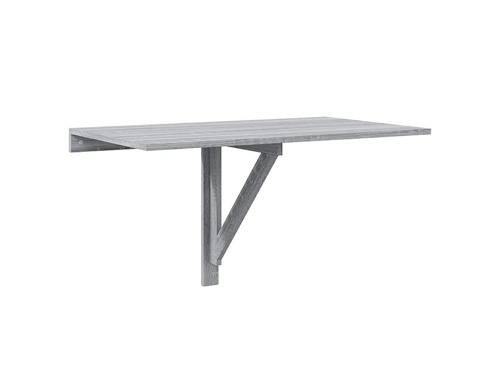 Mesa de parede dobrável derivados de madeira cinzento sonoma