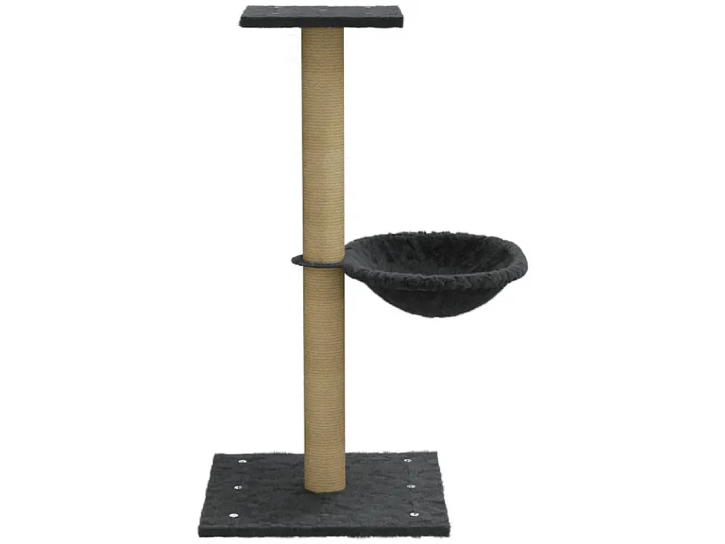 Kratzbaum mit Sisal-Kratzsäule Dunkelgrau 74 cm