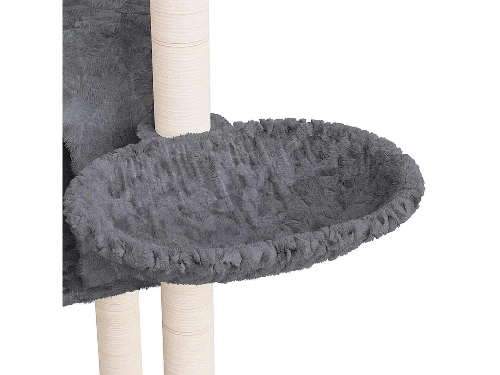 Kattenmeubel met sisal krabpalen 108,5 cm donkergrijs