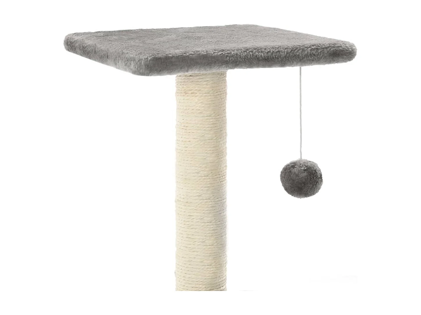 Árvore com postes arranhadores sisal 65 cm cinzento