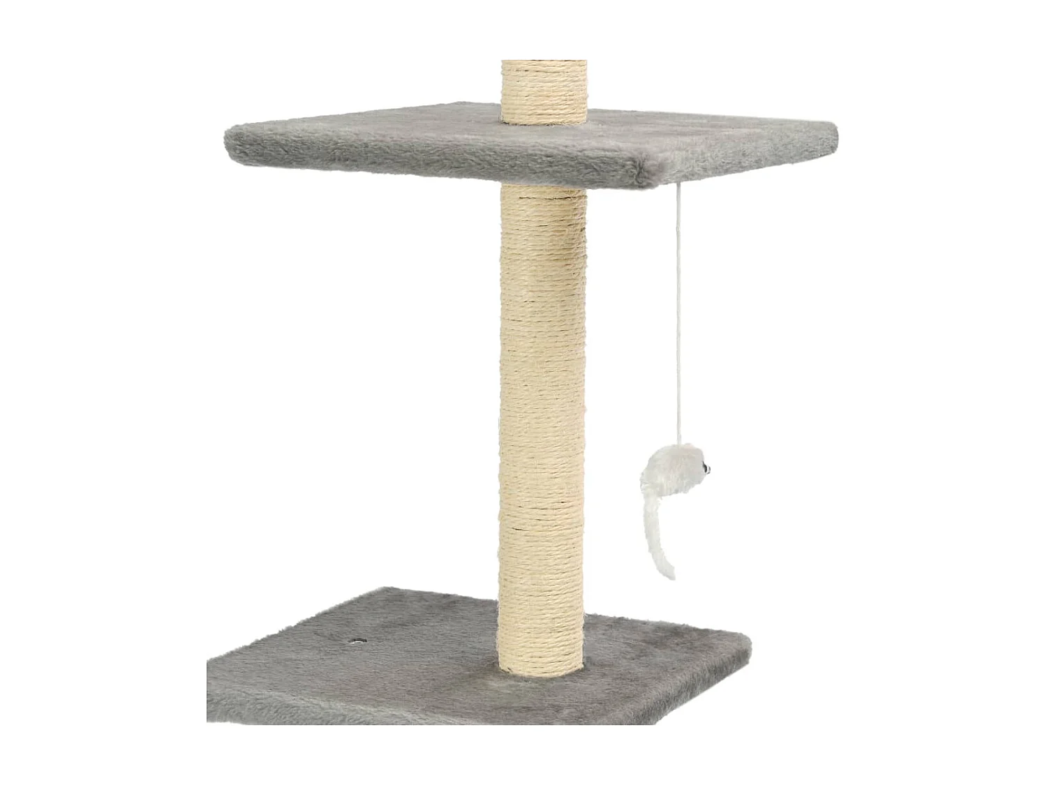Katzenbaum mit Sisal-Kratzsäulen 260 cm Grau