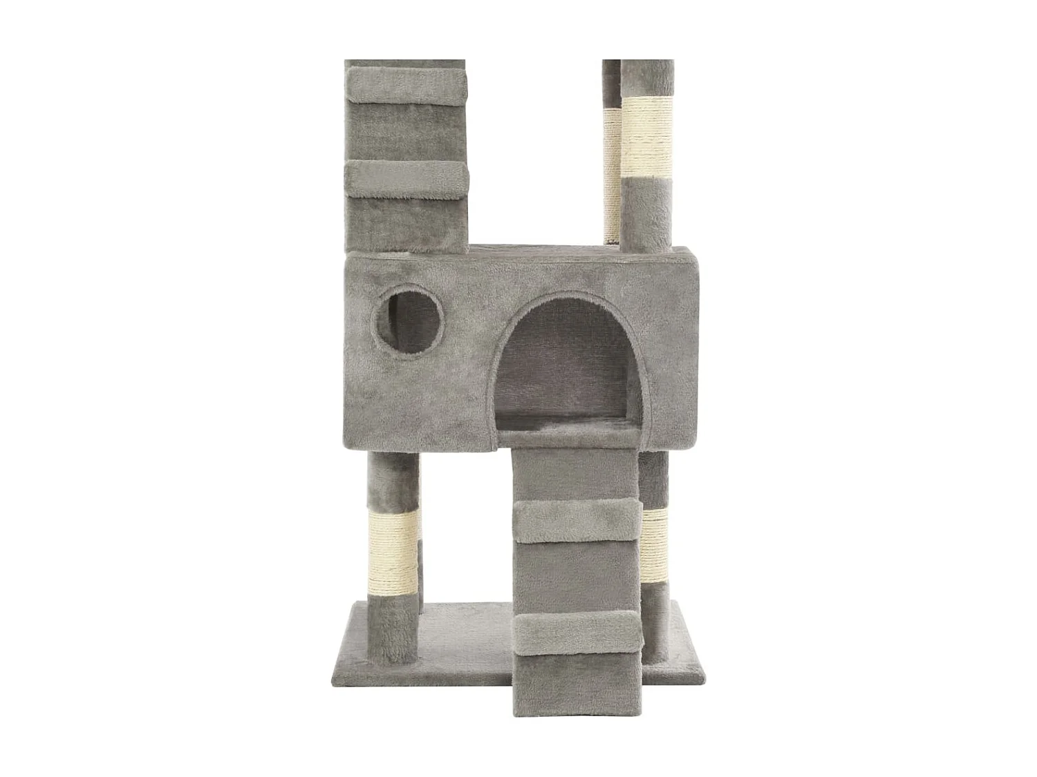 Albero per Gatti con Tiragraffi in Sisal 170 cm Grigio