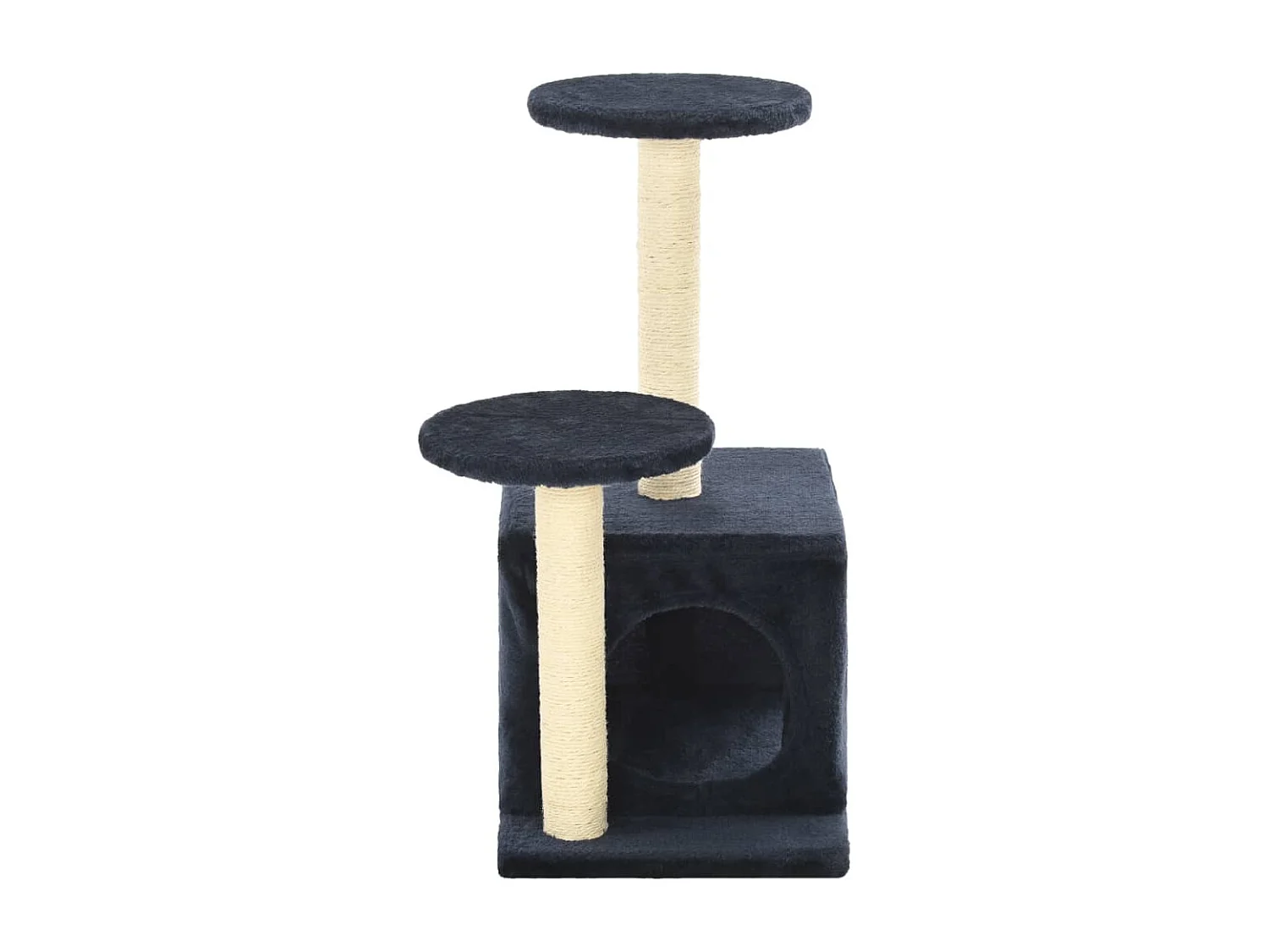 Arbre à chat avec griffoirs en sisal 60cm Bleu foncé