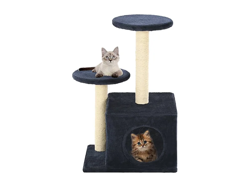 Katzen-Kratzbaum Sisal 60 cm Dunkelblau