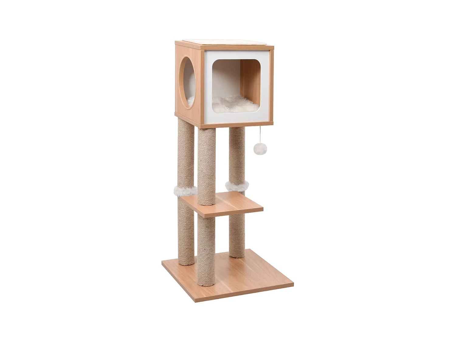 Kattenkrabpaal met sisal krabmat 90 cm