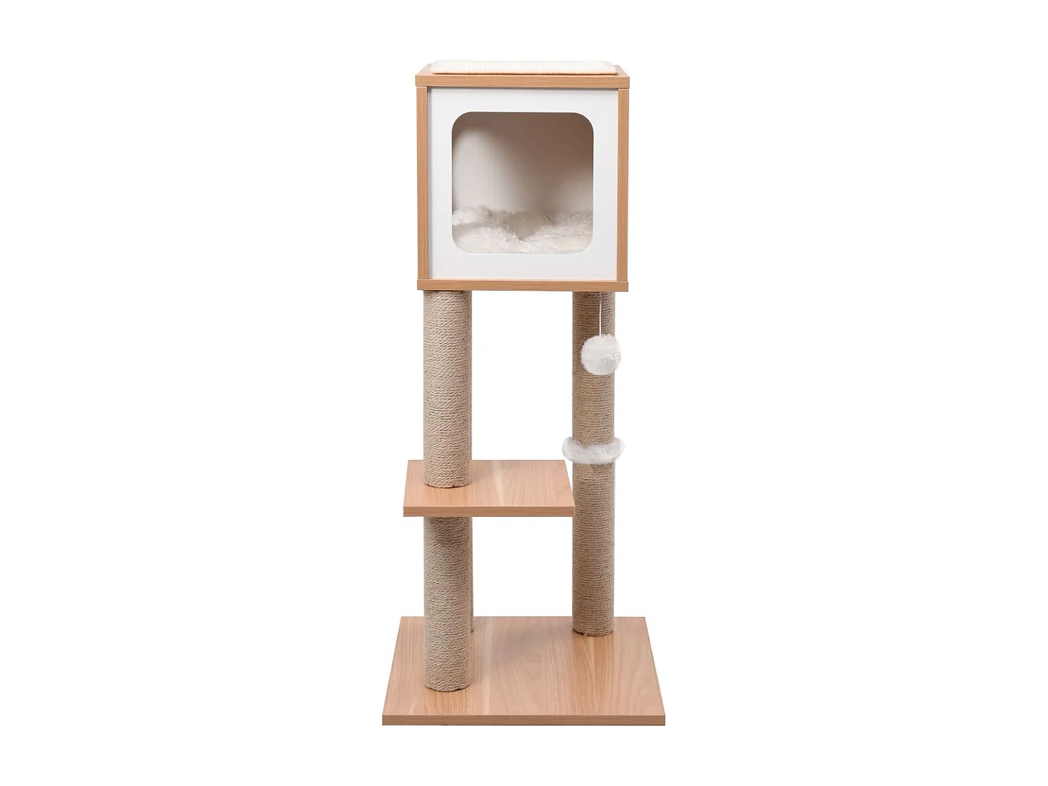 Árvore para gatos com tapete arranhador sisal 90 cm