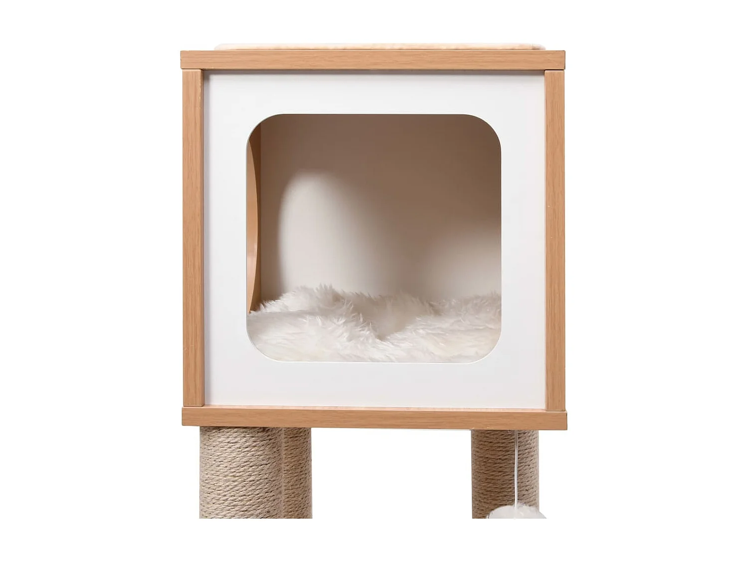 Árvore para gatos com tapete arranhador sisal 90 cm