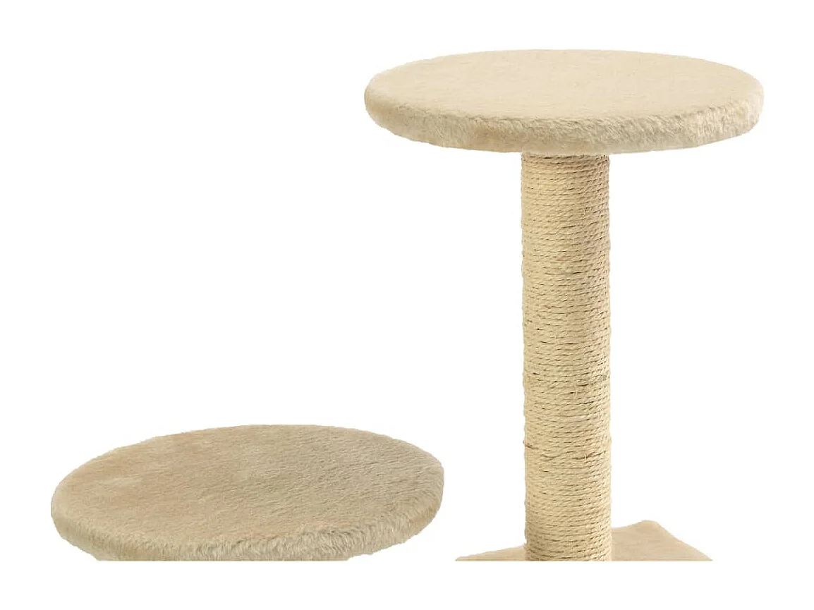 Kattenkrabpaal met sisal krabpalen 60 cm beige