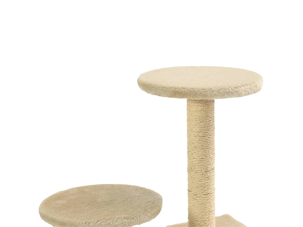 Kattenkrabpaal met sisal krabpalen 60 cm beige