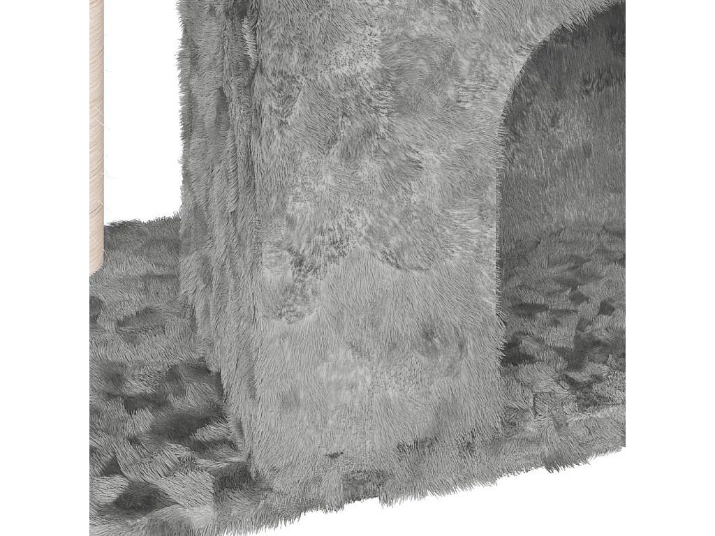 Árvore p/ gatos c/ poste arranhador sisal 51 cm cinzento-claro