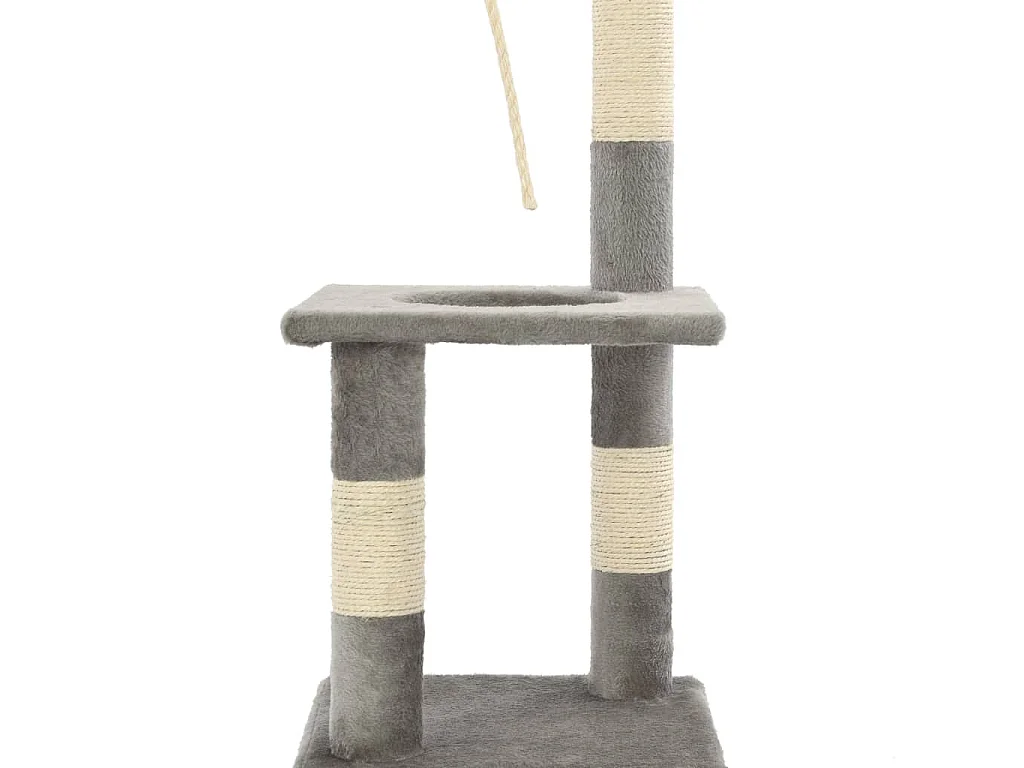 Arbre à chat avec griffoirs en sisal 109 cm Gris