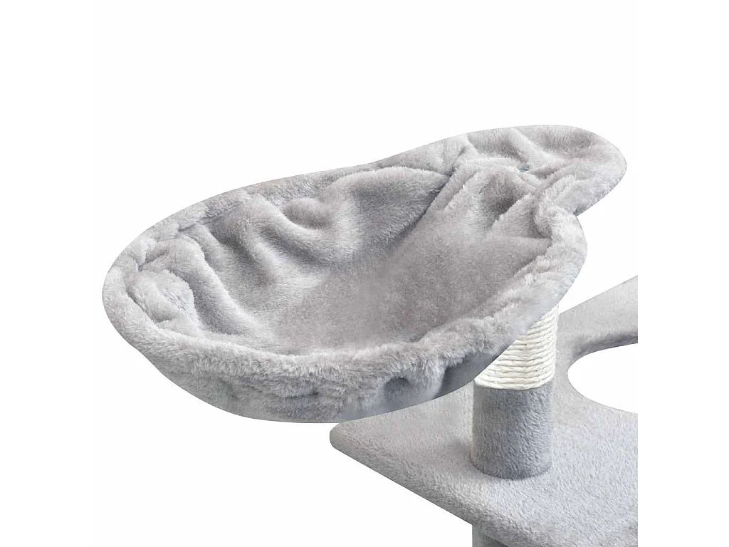 Arbre à chat avec griffoirs en sisal 150 cm Gris