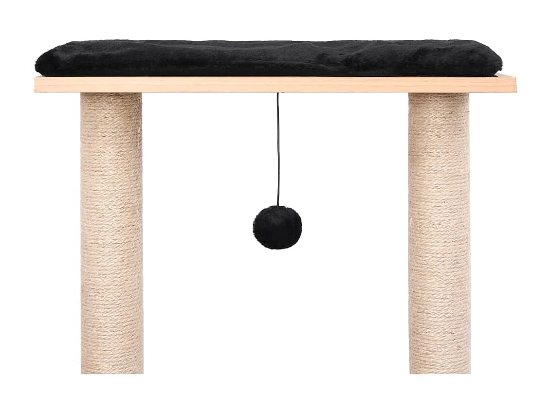 Albero per Gatti con Tappeto Tiragraffi in Sisal 129 cm