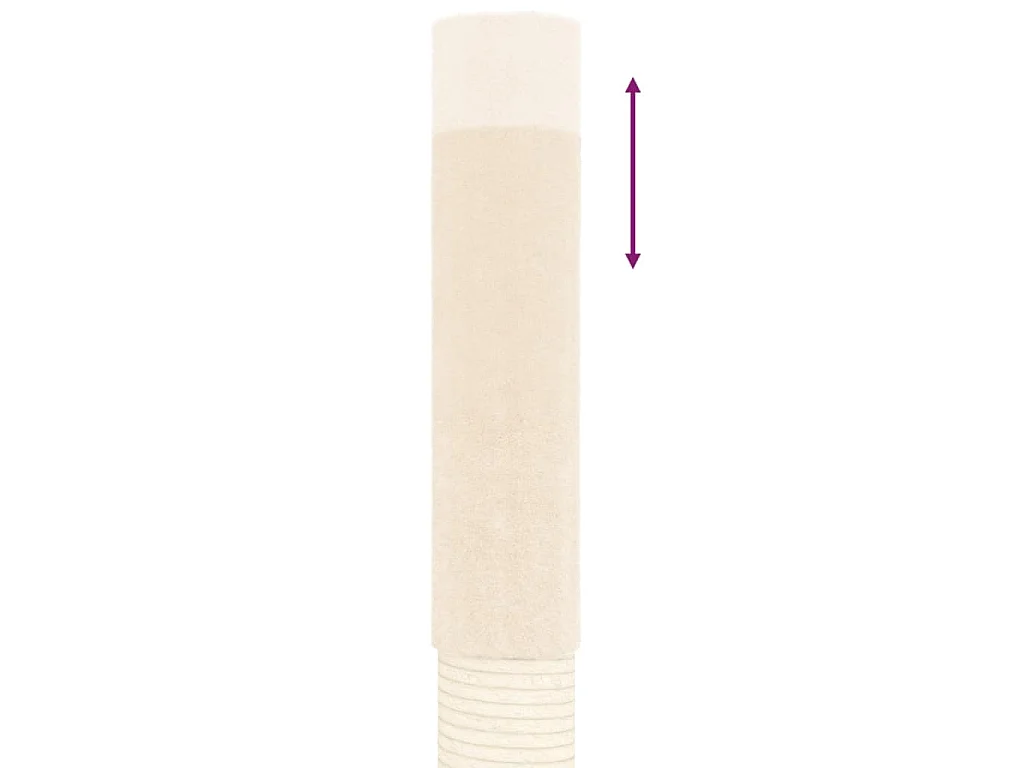 Arbre à chat du sol au plafond Crème 277-303 cm