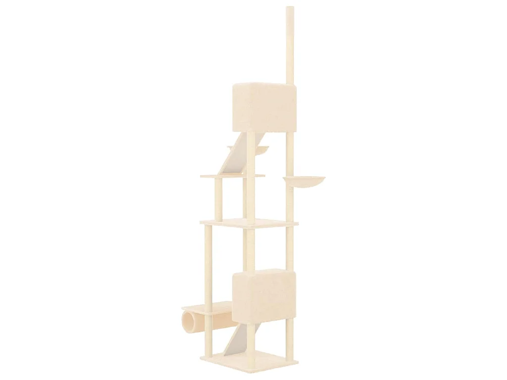 Kratzbaum Deckenhoch Creme 277-303 cm