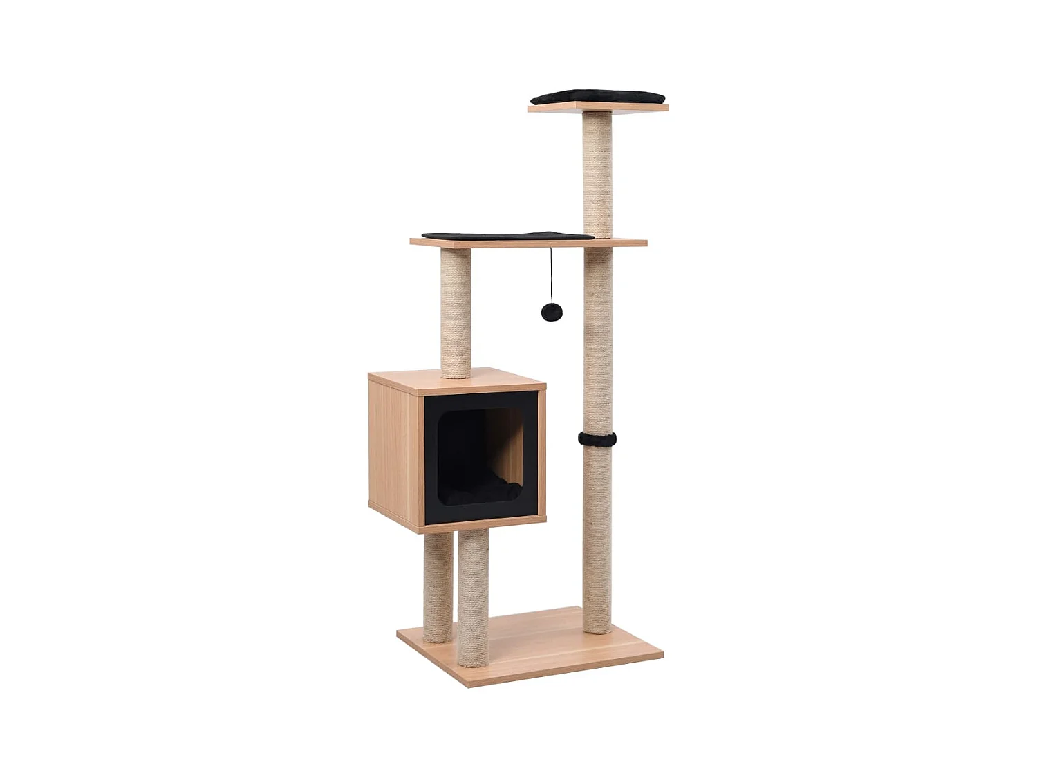 Arbre à chat avec tapis à gratter en sisal 123 cm