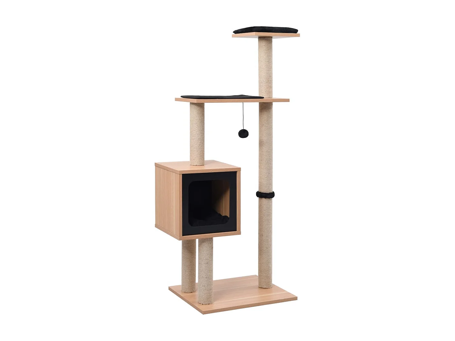 Arbre à chat avec tapis à gratter en sisal 123 cm