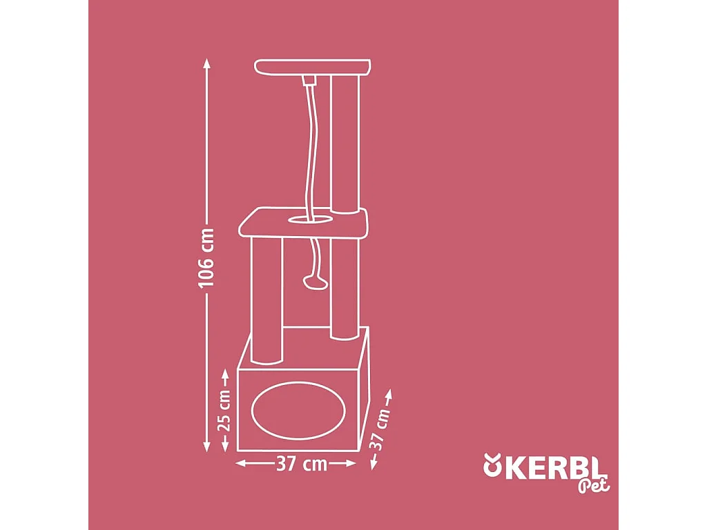 Arbre à chat Platin Pro 106 cm Anthracite