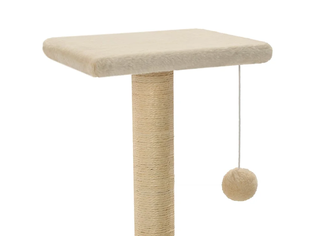 Kattenkrabpaal met sisal krabpalen 65 cm beige