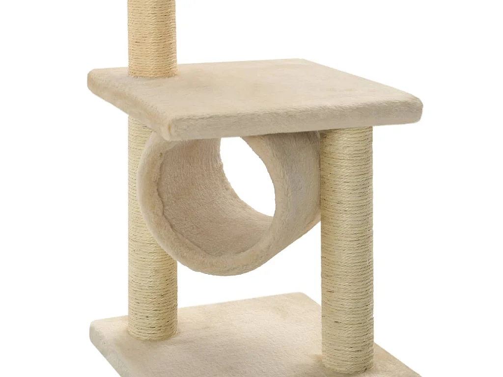 Kattenkrabpaal met sisal krabpalen 65 cm beige
