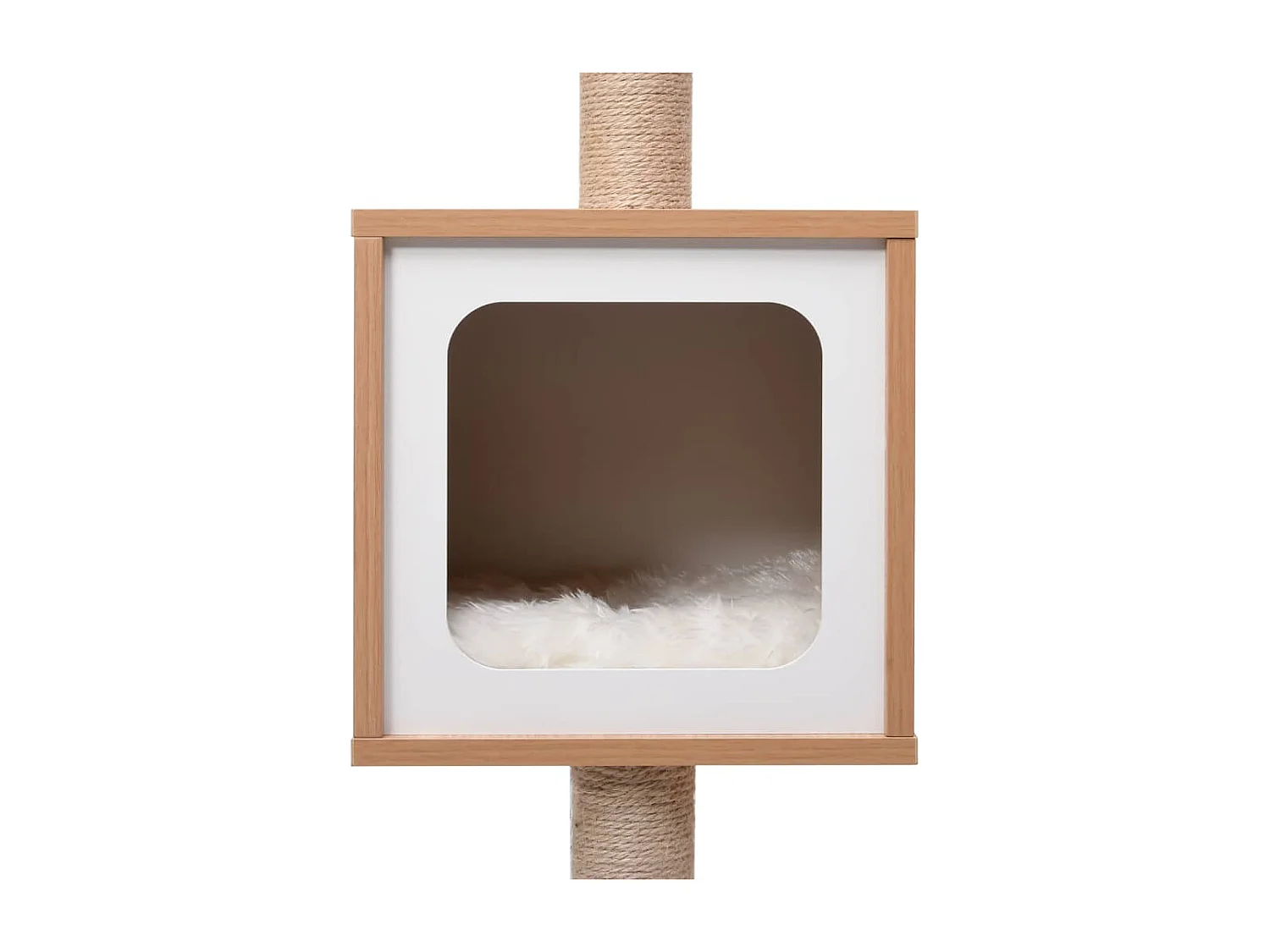 Albero per Gatti con Tappeto Tiragraffi in Sisal 123 cm