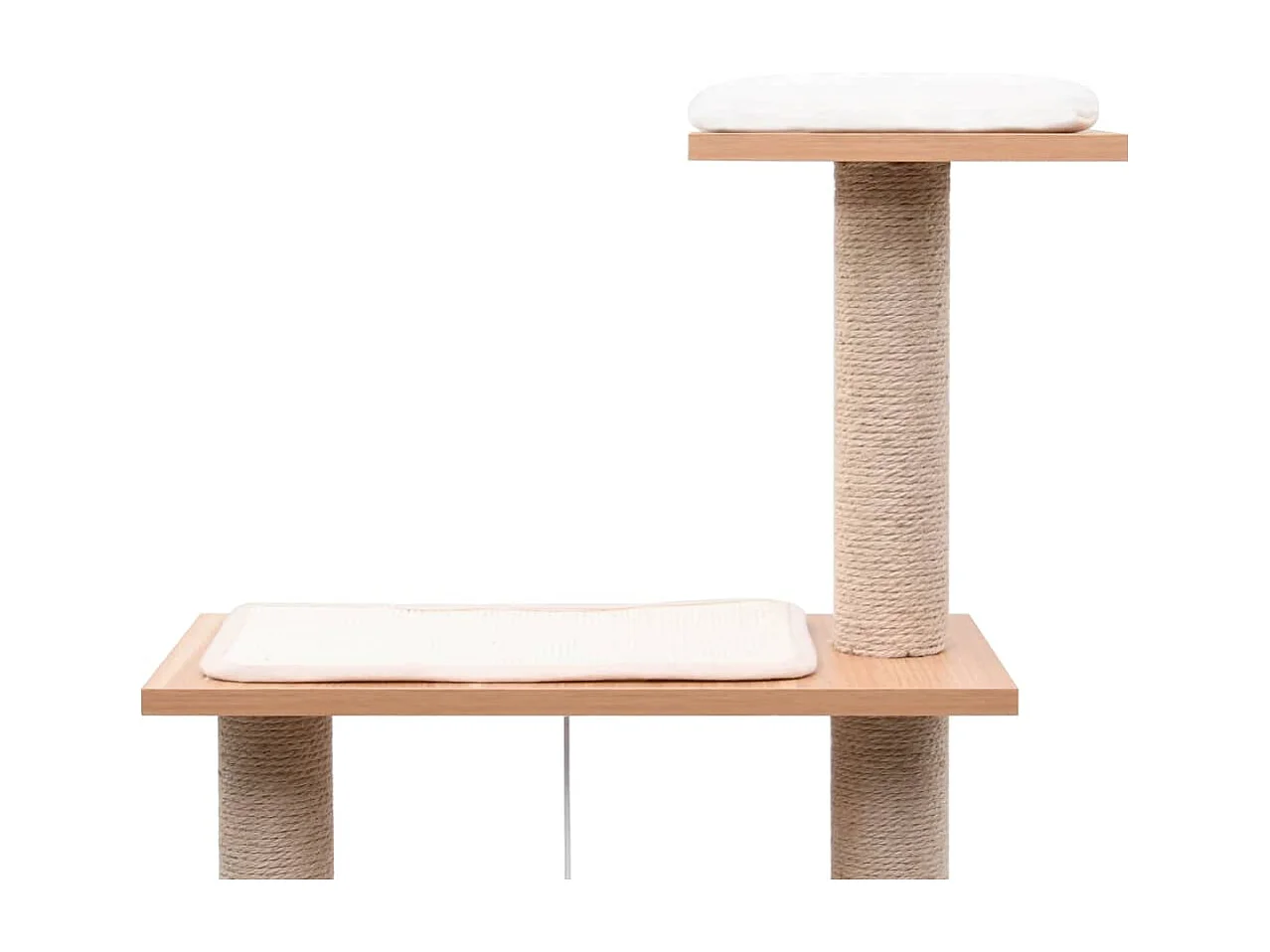 Rascador para gatos con alfombra rascadora de sisal 123 cm