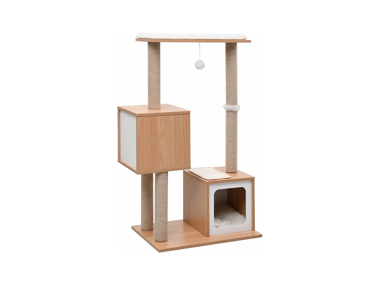 Kattenkrabpaal met sisal krabmat 104 cm