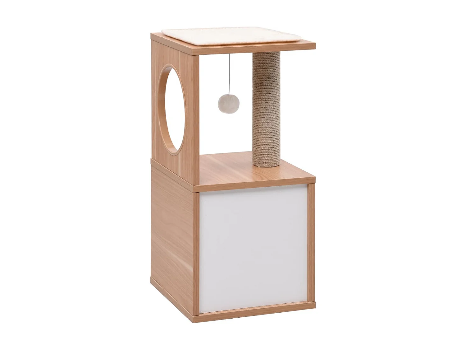 Kattenkrabpaal met sisal krabmat 60 cm