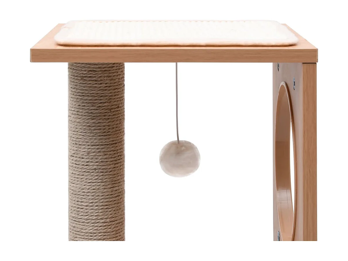 Kattenkrabpaal met sisal krabmat 60 cm