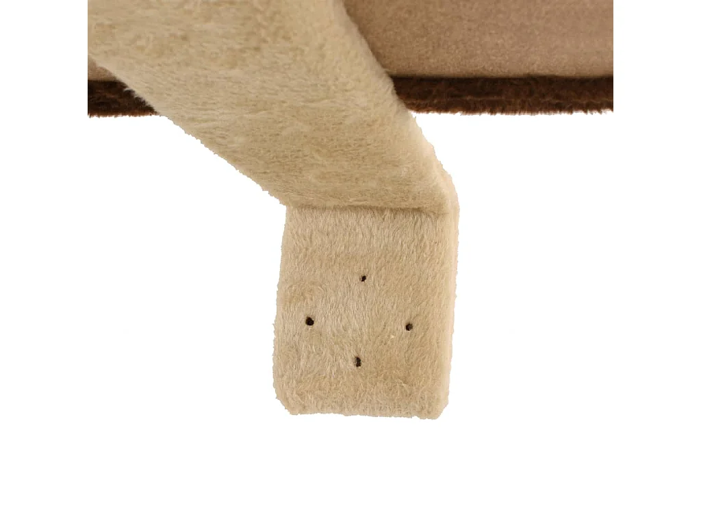 Albero Gatti Tiragraffi in Sisal a Muro 194 cm Beige e Marrone