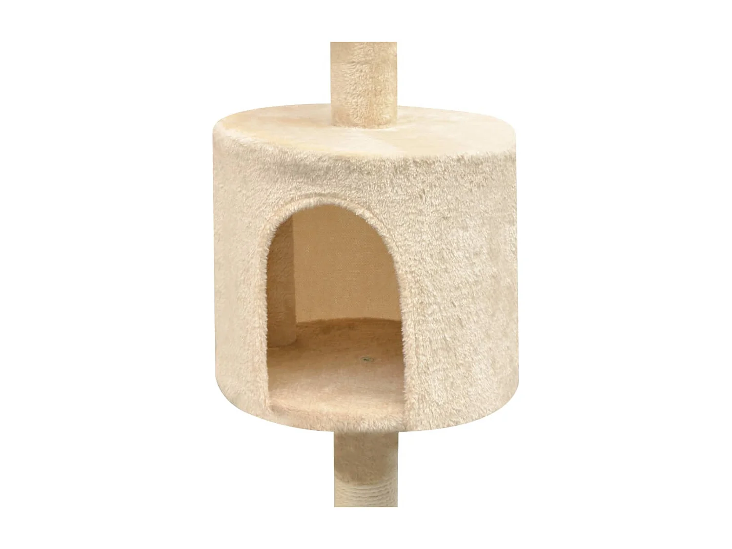 Kattenkrabpaal met sisal krabpalen 125 cm beige
