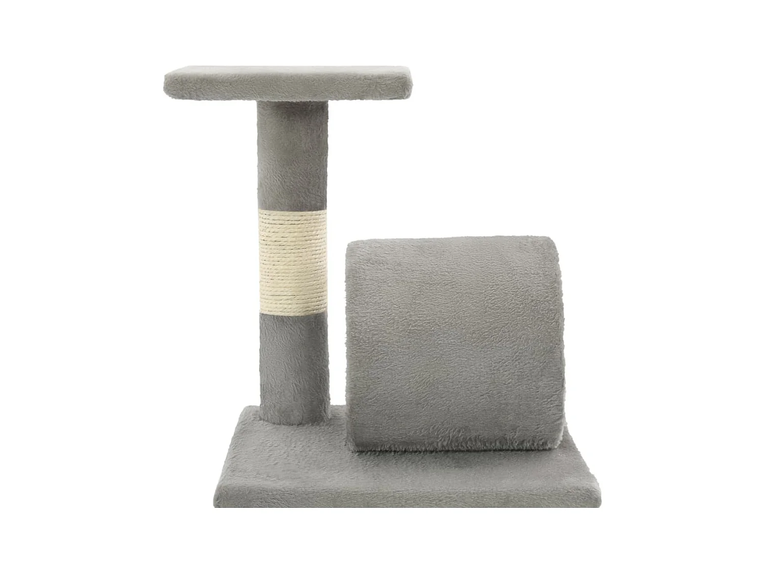 Árvore com postes arranhadores sisal 65 cm cinzento