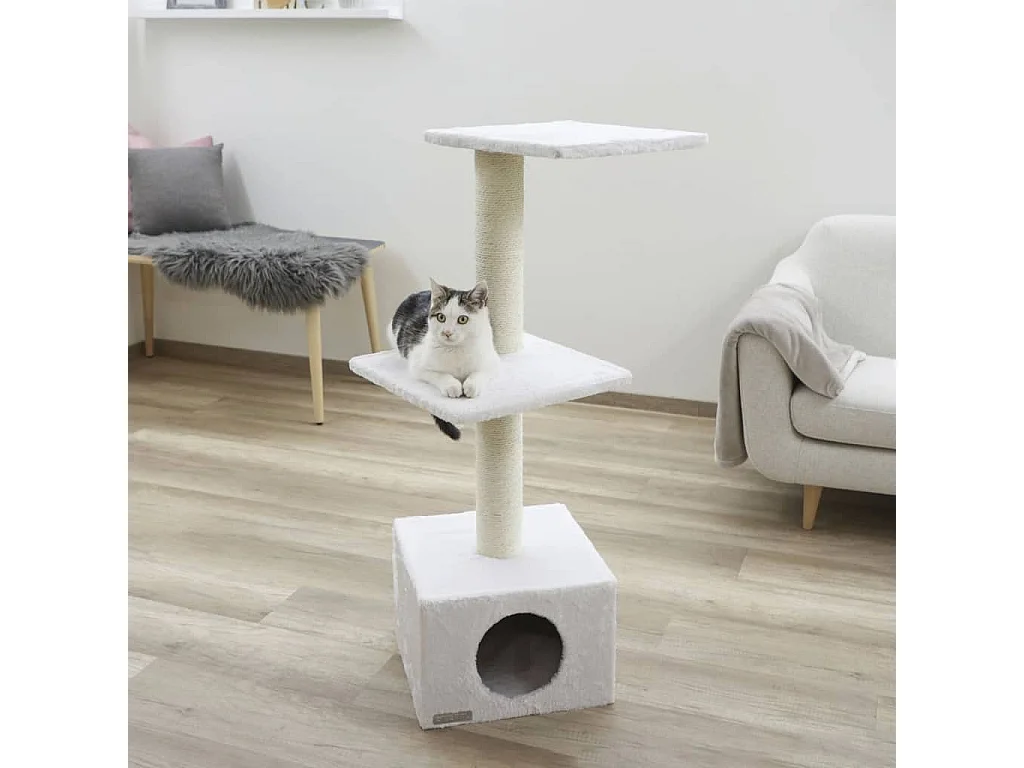 Arbre à chat Venus 109 cm Blanc