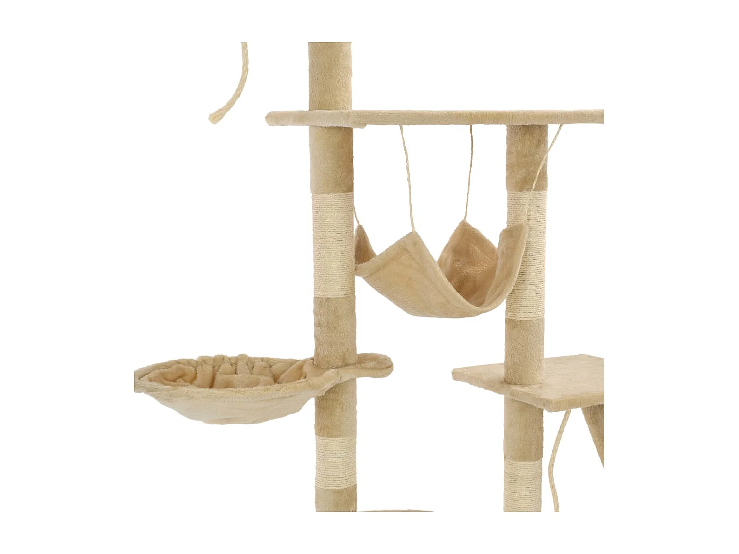 Arbre à chat avec griffoirs en sisal 230-250 cm Beige