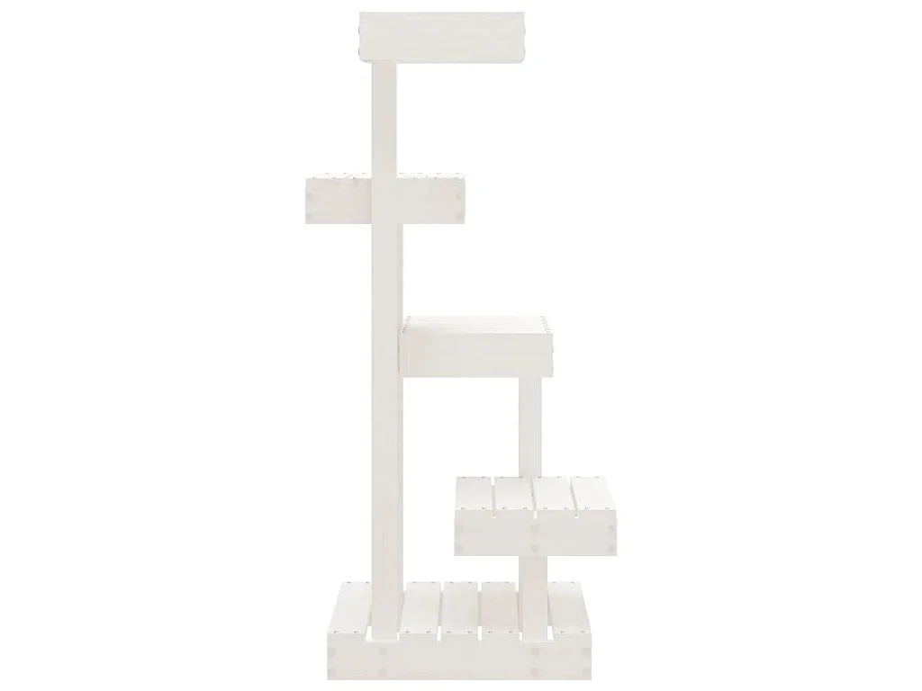 Arbre à chat Blanc 45,5x49x103 cm Bois de pin massif