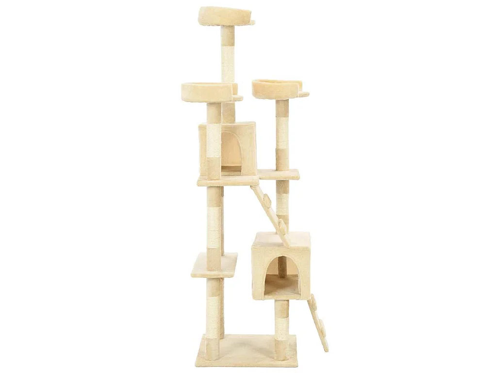 Arbre à chat avec griffoirs en sisal 170 cm Beige