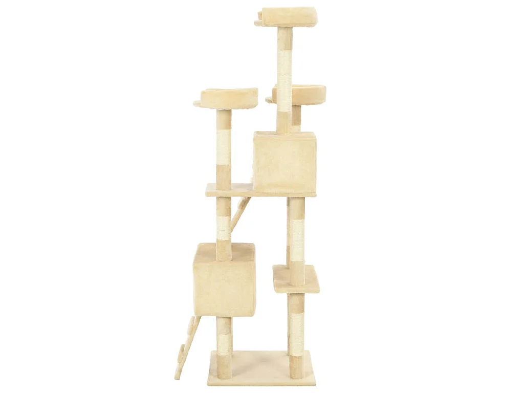 Arbre à chat avec griffoirs en sisal 170 cm Beige