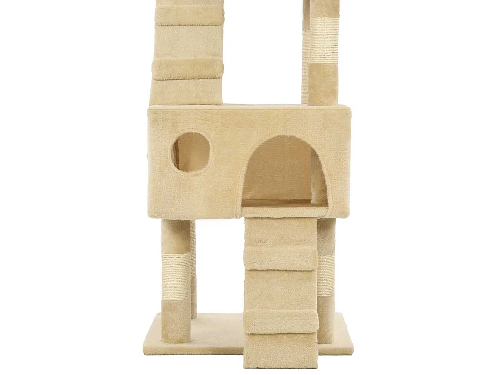 Arbre à chat avec griffoirs en sisal 170 cm Beige