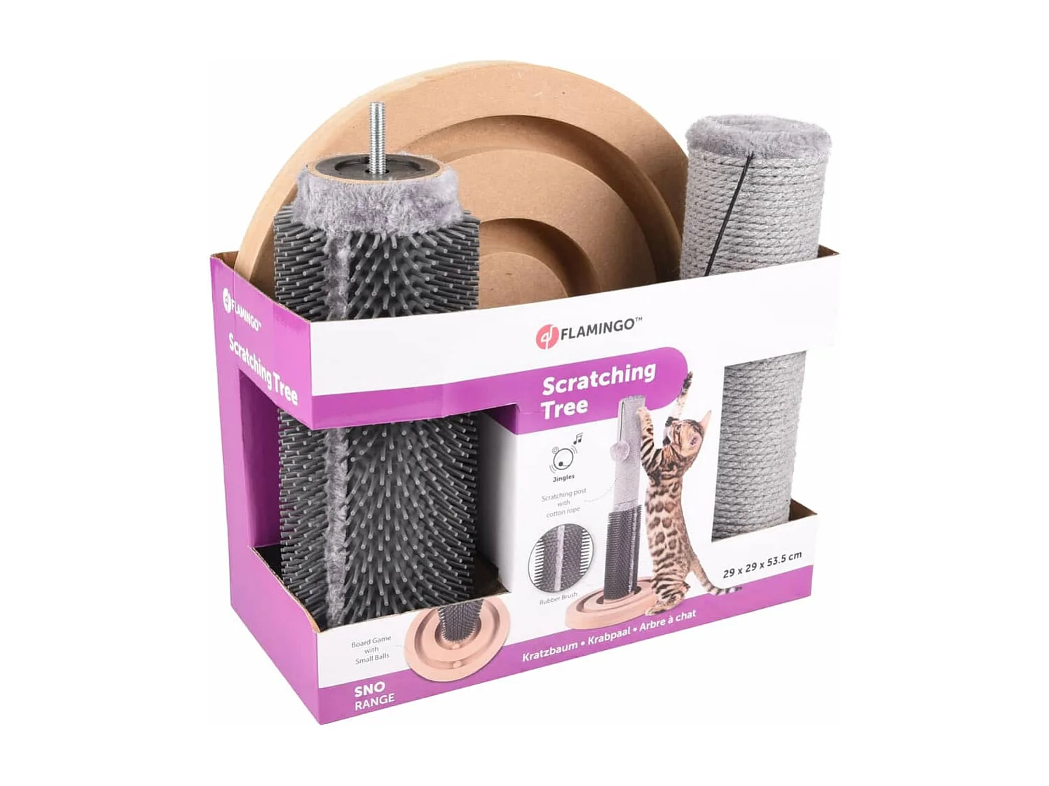 Kratzbaum Ayla 29x29x53,5 cm Grau