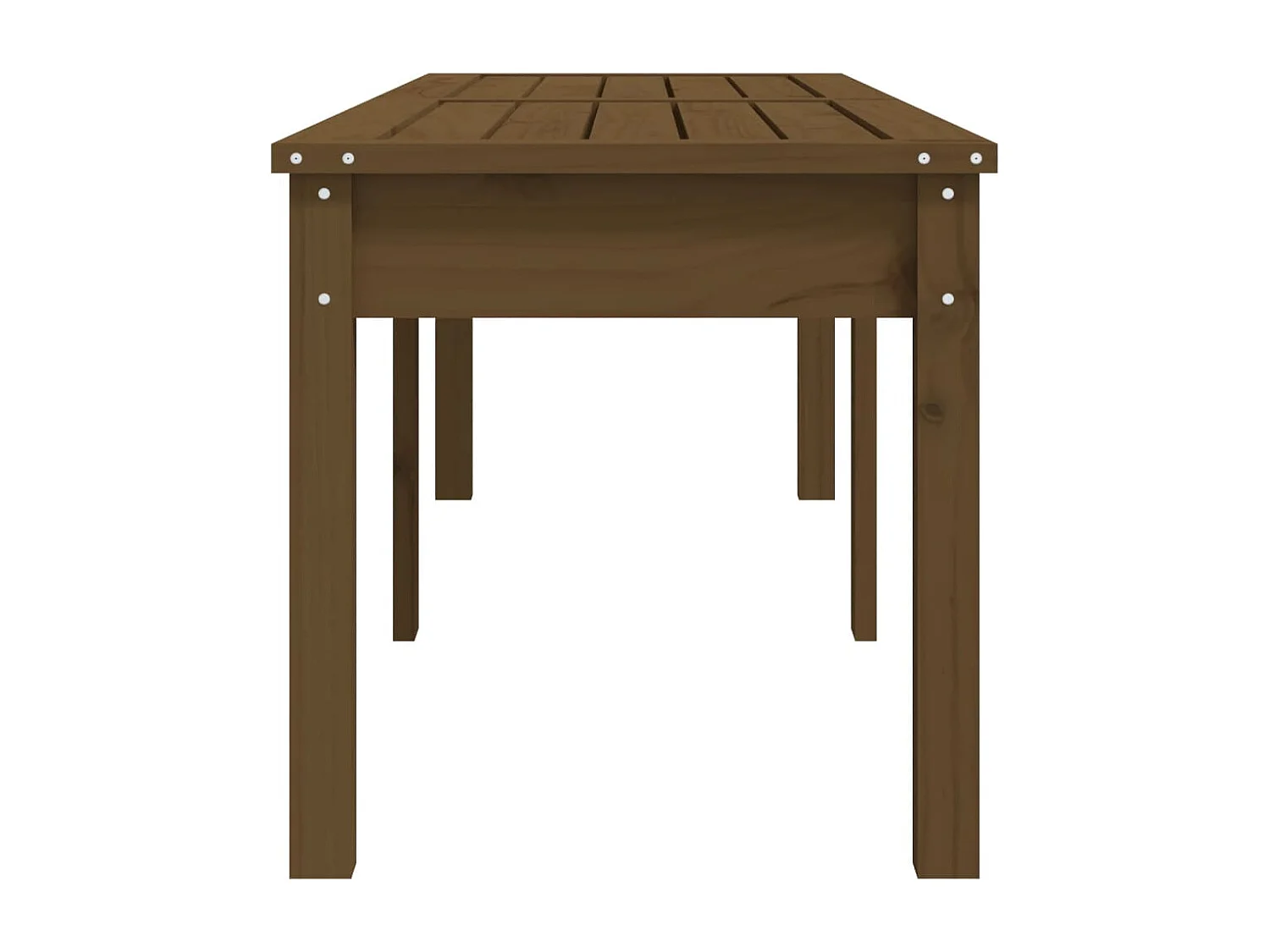 Banc de jardin à 2 places marron miel 159,5x44x45cm bois de pin