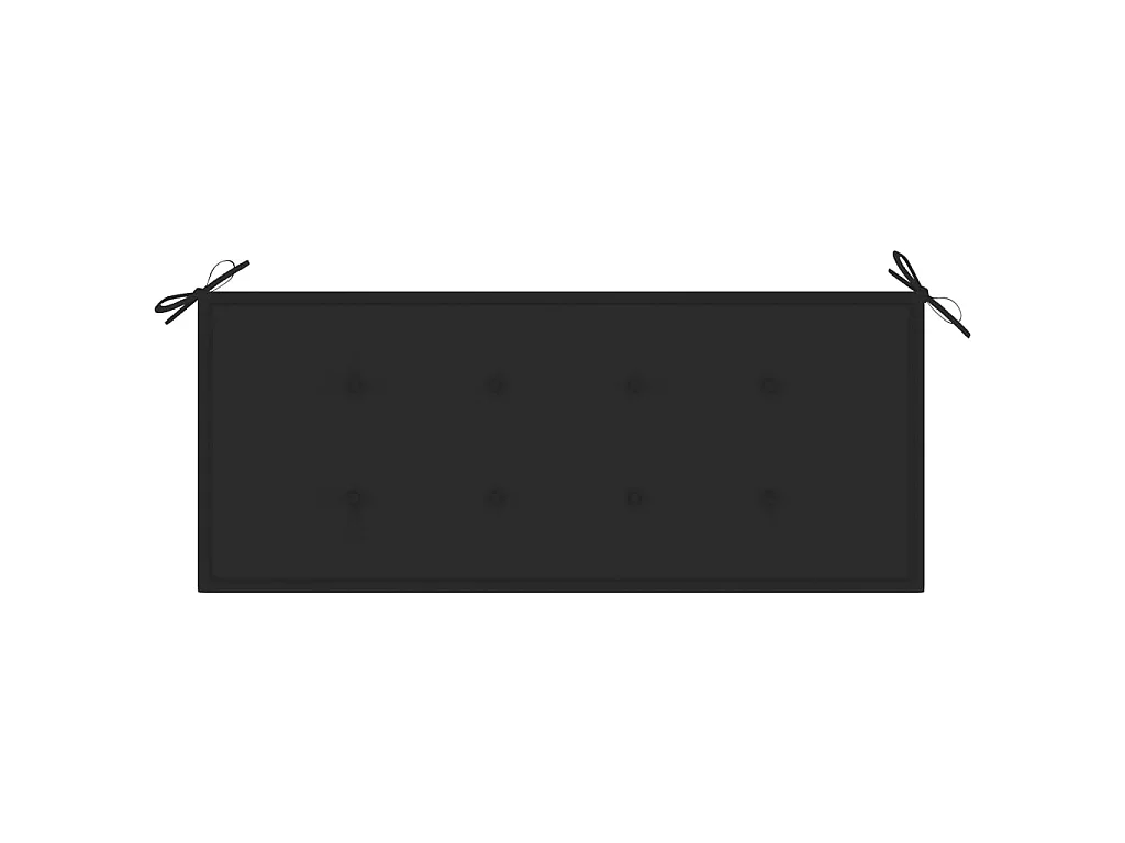 Banc de jardin avec coussin 120 cm Bambou